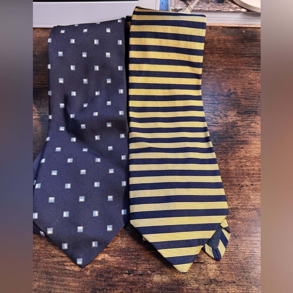 2 Brooks Brothers Ties OS